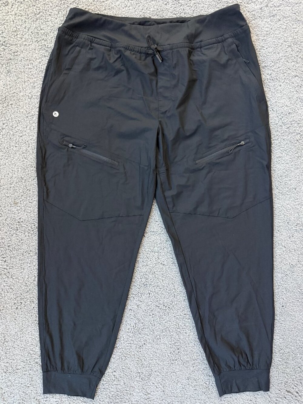 Baleaf Women's Lightweight Hiking Cargo Jogger Pants Black - Size 2XL - Like New